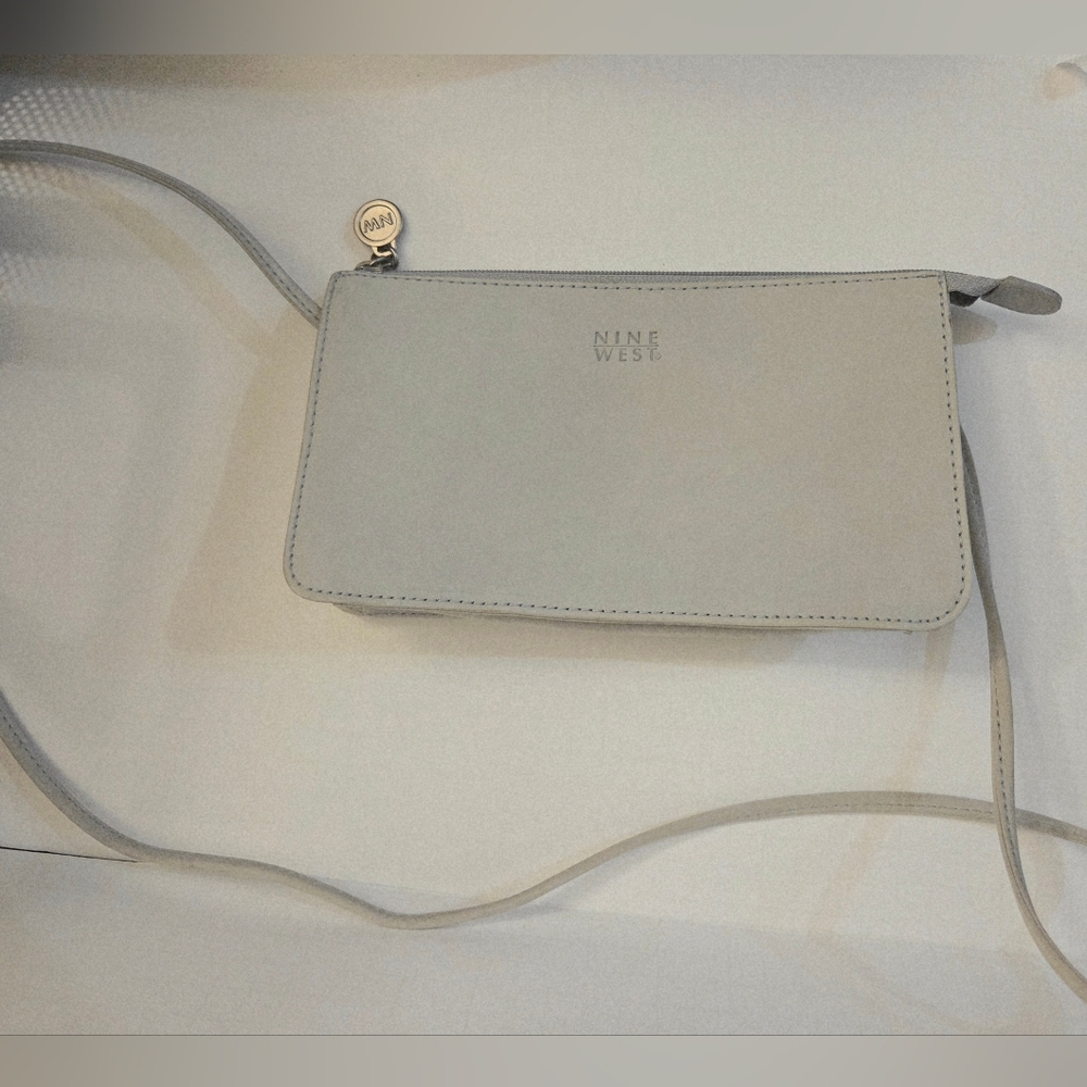 Nine West Bluish Gray Suede Purse